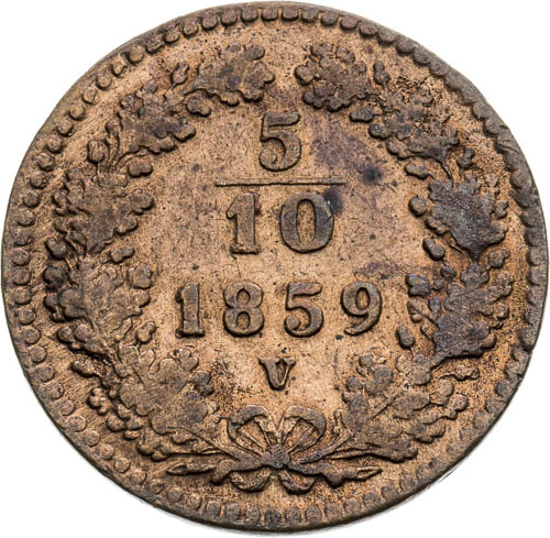 5/10 Grajciar 1859 - reverz