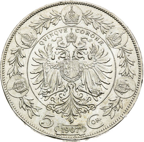 5 Corona 1907 - back
