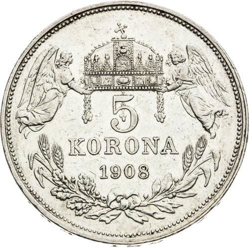 5 Corona 1908 - back