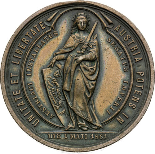 Medaile 1861 - revers