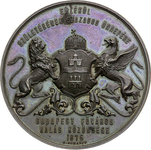 Medaile 1876 - revers
