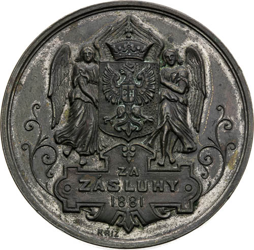 Medaila 1881 - averz