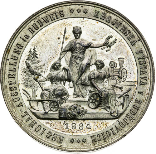 Medaila 1884 - averz