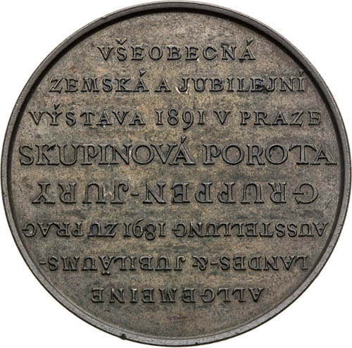 Medaila 1891 - reverz