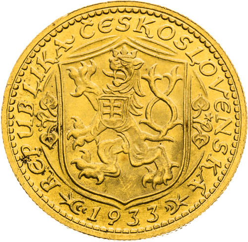 Dukát 1933 - revers