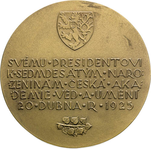 Bronzová medaila 1924 - revers