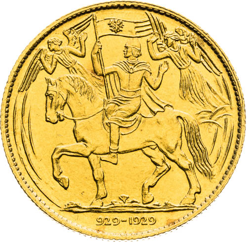 Zlatá medaile 1929 (3 Dukát) - revers