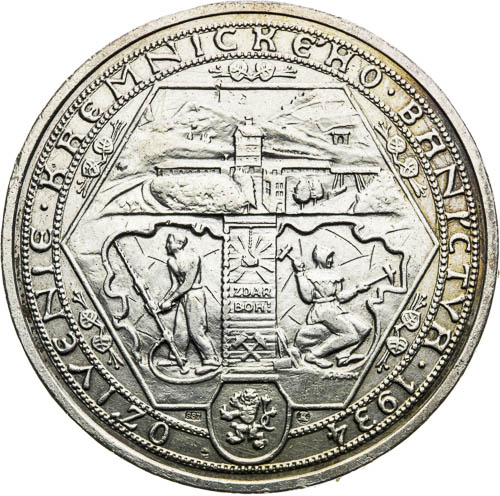 Stříbrná medaile 1934 - revers