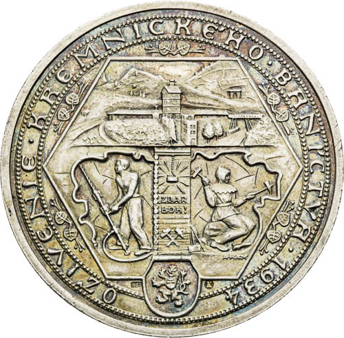 Stříbrná medaile 1934 - revers