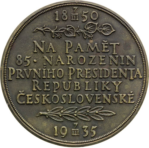 Medaile 1935 - revers