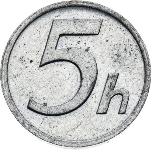 5 Haléř 1942 - revers