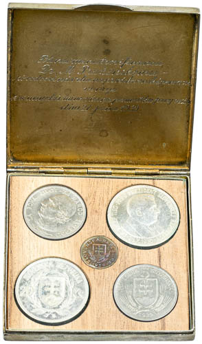 Set of Slovak coins from 1939 (5 pcs) - back
