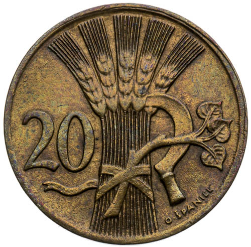 20 Haléř 1947 - revers
