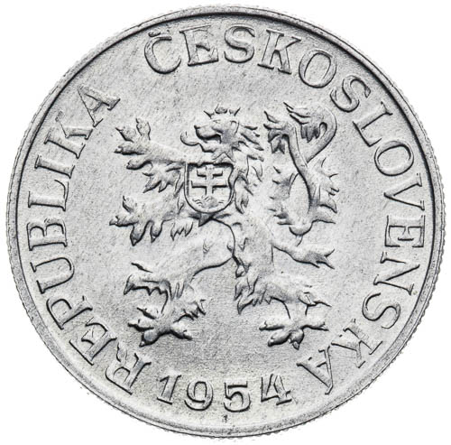 25 Haléř 1954 - avers