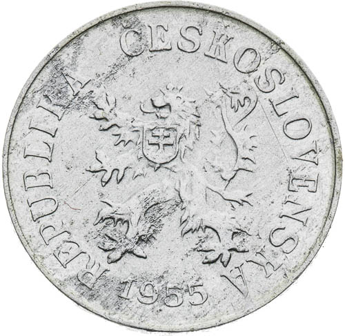 5 Haléř 1955 - avers