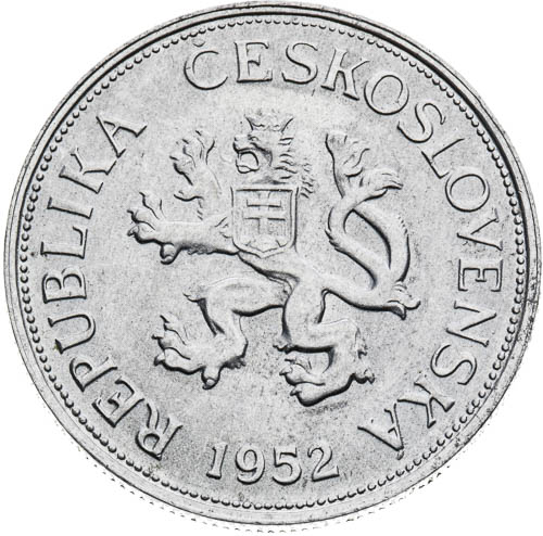 5 Koruna 1952 - front