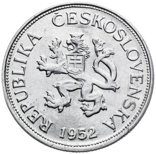5 Koruna 1952 - front
