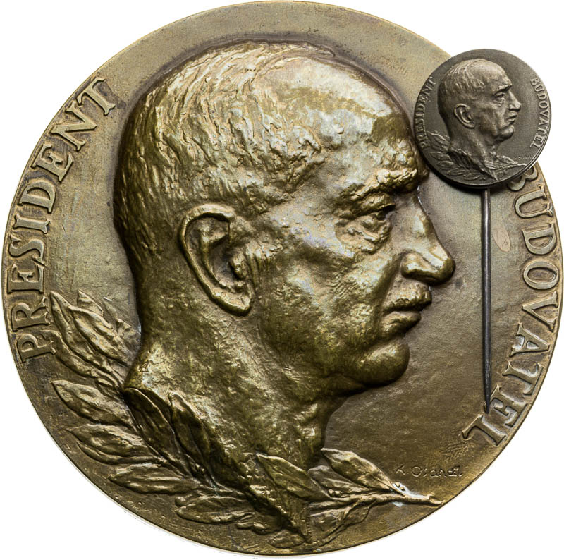 Medal and pin - front