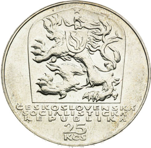 25 Koruna 1969 - front
