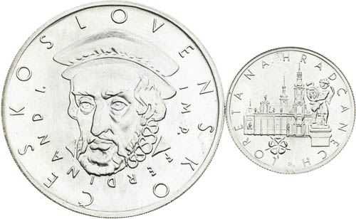 Stříbrné medaile 1974 (2 ks) - avers