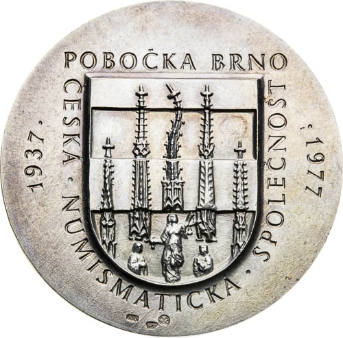 Stříbrná medaile 1977 - revers