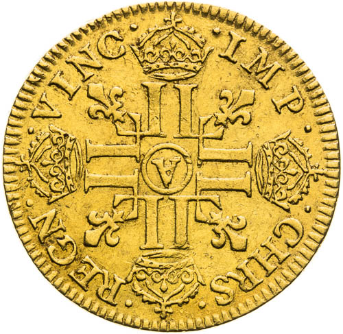 Louis d'or 1644 - revers