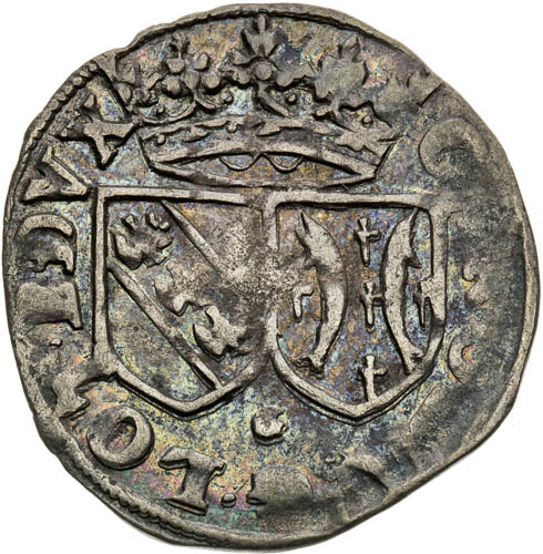 Double denier (1582–1608) - avers