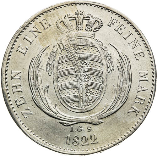10 Mark 1822 - back