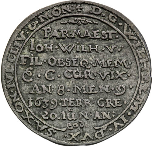Groš 1639 - reverz