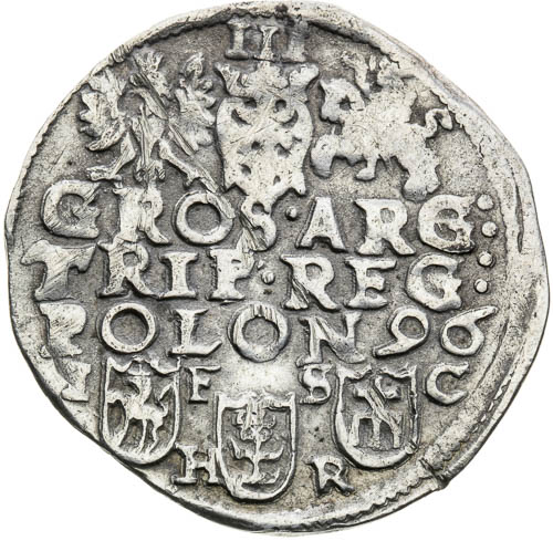 3 Groš 1596 - revers