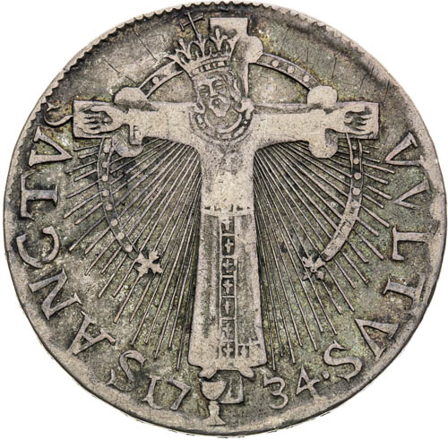 25 Soldi 1734 - revers