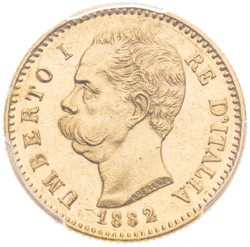 20 Lira 1882 - avers