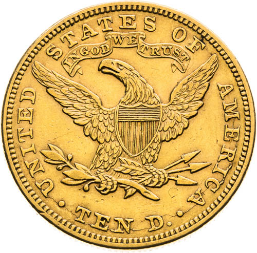 10 Dolar 1892 - revers