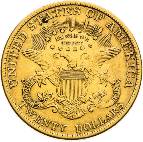 20 Dolar 1898 - revers