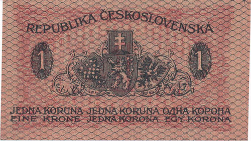 Koruna 1919 - back