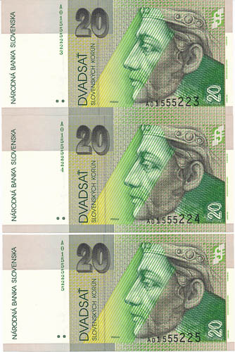 20 Korun 2004 A (3 ks) - avers