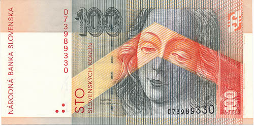 100 Koruna 1996 D - front