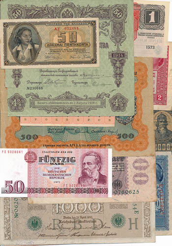 Banknotes (94 pcs) - back