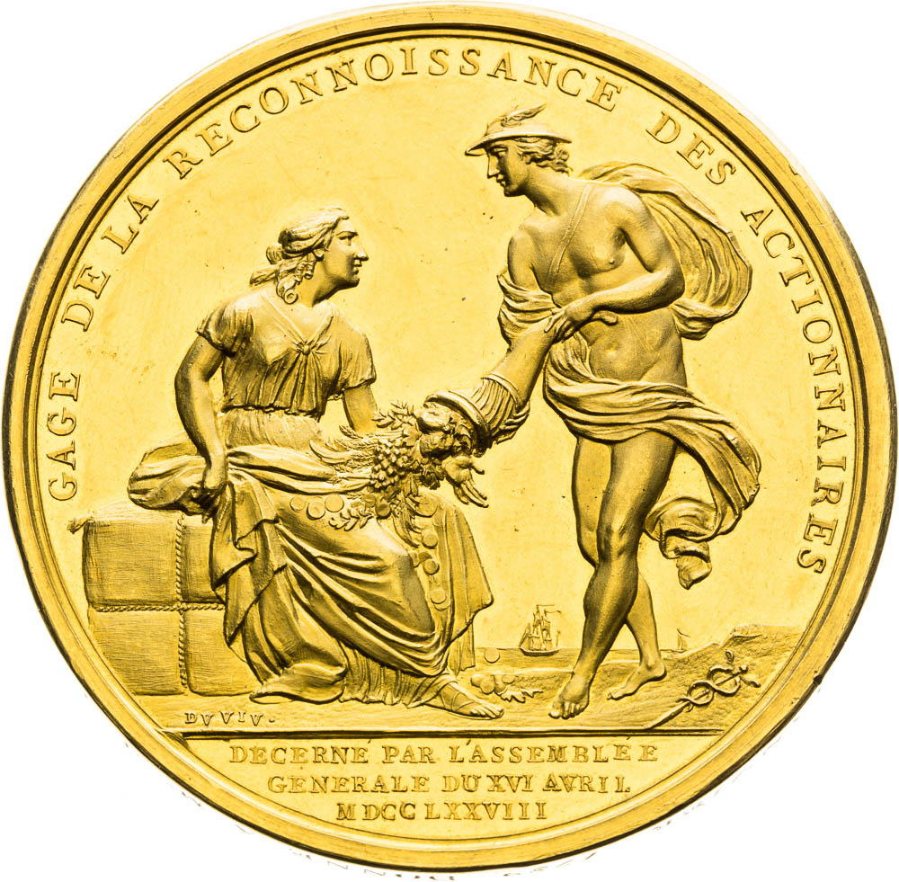 Gold medal 1778 (1789) - back
