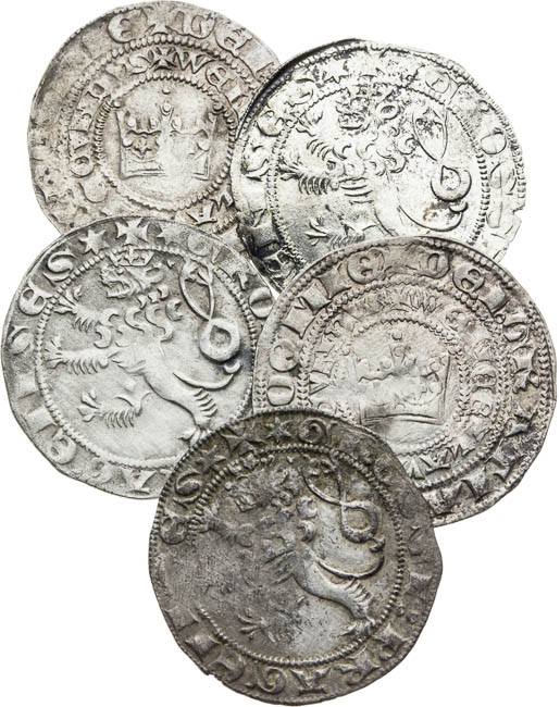 Prague Groschen (5 pcs) - front