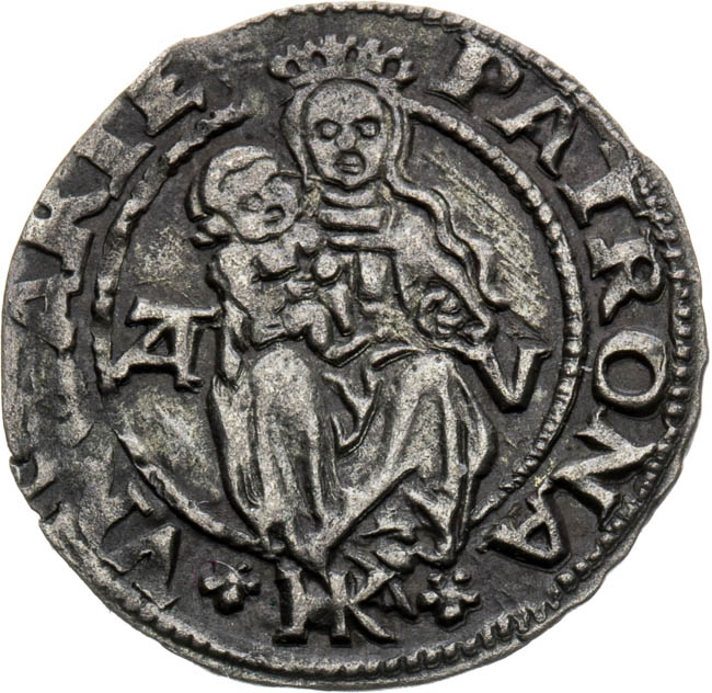 Denár 1526 - revers