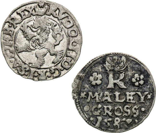 Malý groš 158?, 1597 (2 ks) - avers