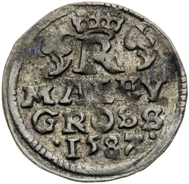 Malý groš 1587 - revers