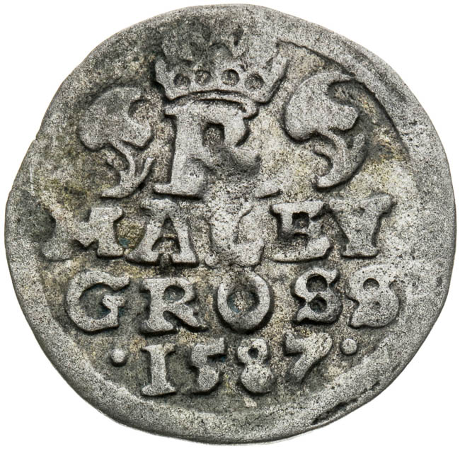 Malý groš 1587 - revers