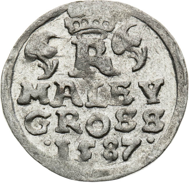 Malý groš 1587 - revers