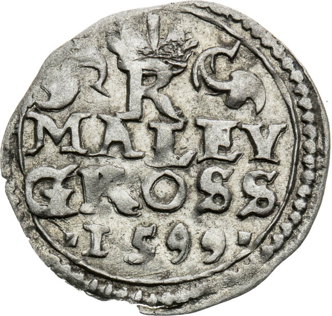 Malý groš 1599 - revers