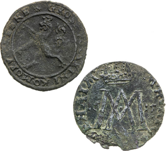 Raitpfennig 1597, 1615 (Matthias II) (2 pcs) - back