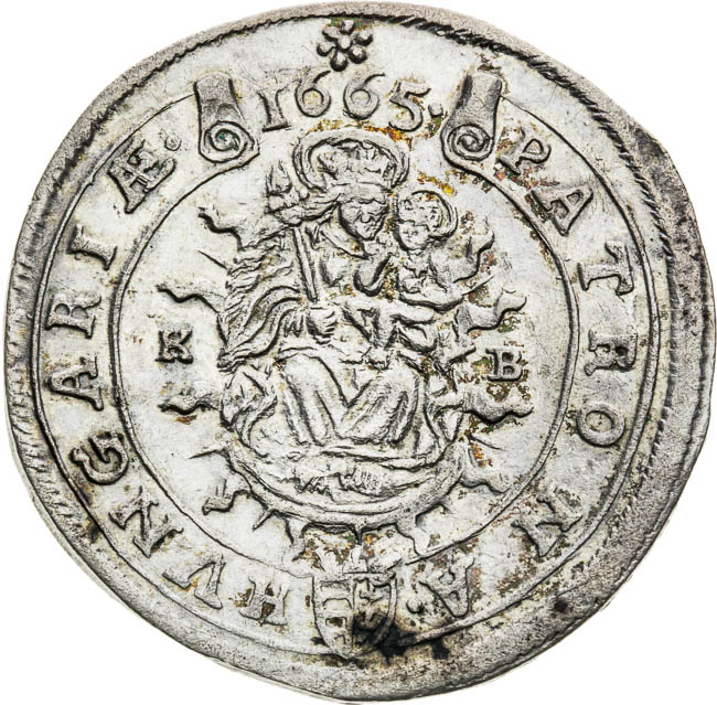 XV Krejcar 1665 - revers
