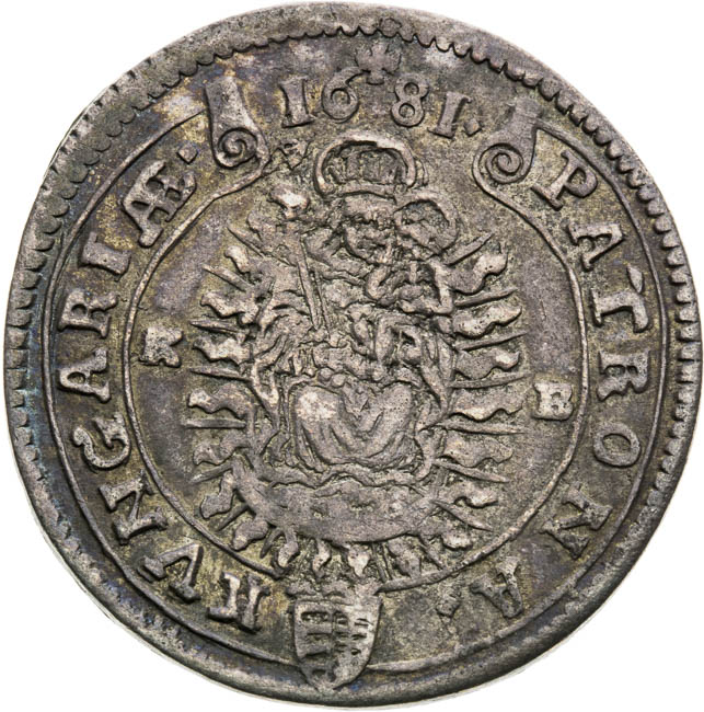 XV Kreutzer 1681 - back