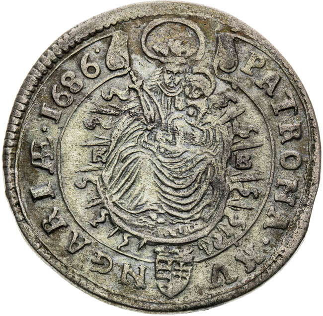 XV Kreutzer 1686 - back